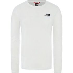 The North Face NF0A493LFN41 M L-S Red Box Tee Eu Beyaz Erkek T-Shirt