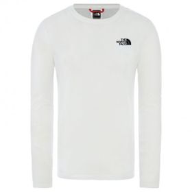 The North Face NF0A493LFN41 M L-S Red Box Tee Eu Beyaz Erkek T-Shirt