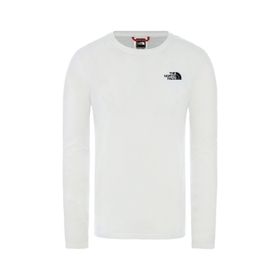The North Face NF0A493LFN41 M L-S Red Box Tee Eu Beyaz Erkek T-Shirt