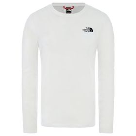The North Face NF0A493LFN41 M L-S Red Box Tee Eu Beyaz Erkek T-Shirt