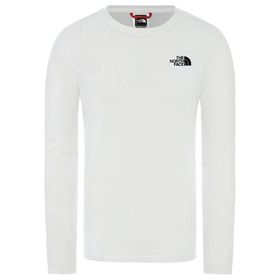 The North Face NF0A493LFN41 M L-S Red Box Tee Eu Beyaz Erkek T-Shirt