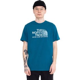 The North Face NF0A4M68P6C1 S/S Rust 2 Tee Mavi Erkek T-shirt