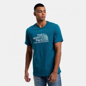 The North Face NF0A4M68P6C1 S/S Rust 2 Tee Mavi Erkek T-shirt