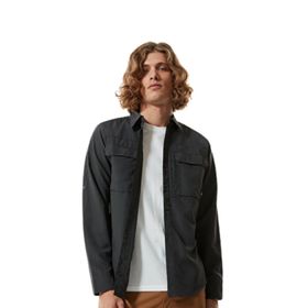 The North Face NF0A4T180C51 M L/S Sequoia Shirt Erkek Gri Outdoor Gömlek