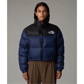 The North Face NF0A5GGE92A1-001 Lacivert W Nuptse Short Jacket Kadın Mont