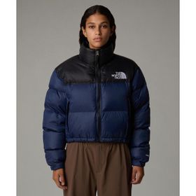The North Face NF0A5GGE92A1-001 Lacivert W Nuptse Short Jacket Kadın Mont