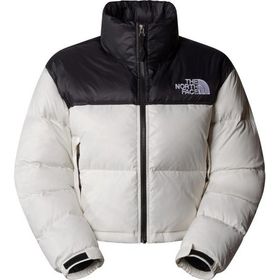 The North Face NF0A5GGEROU1 Krem W Nuptse Short Kadın Outdoor Montu