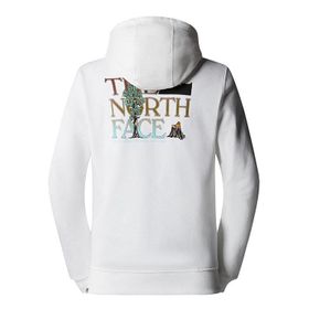 The North Face NF0A7X1POFK1 Beyaz M Seasonal Graphic Hoodie Erkek Outdoor Sweatshirts