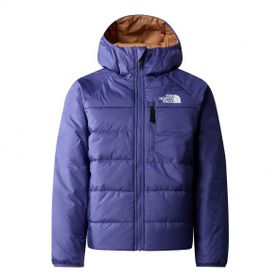 The North Face NF0A82DAOSX1 İki Taraflı Kaz Tüyü Kapşonlu Mavi Erkek Çocuk Ceketi