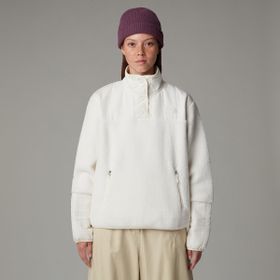 The North Face NF0A84IBLDI1 W Cragmont Fleece 1/4 Snap Beyaz Kadın Sweatshirt