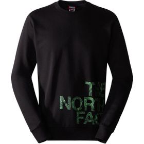 The North Face NF0A854AJK31 Siyah M Blown Up Logo Crew Erkek Outdoor Sweatshirts