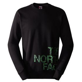 The North Face NF0A854AJK31 Siyah M Blown Up Logo Crew Erkek Outdoor Sweatshirts