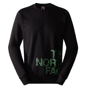 The North Face NF0A854AJK31 Siyah M Blown Up Logo Crew Erkek Outdoor Sweatshirts