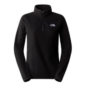The North Face NF0A855MJK31 W 100 Glacier Yarım Fermuar Siyah Kadın Polar