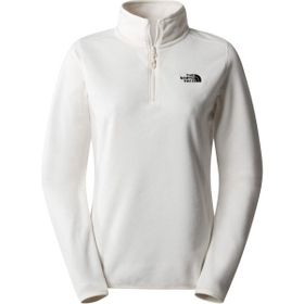 The North Face NF0A855MN3N1 W 100 Glacier Yarım Fermuar Beyaz Kadın Polar