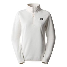 The North Face NF0A855MN3N1 W 100 Glacier Yarım Fermuar Beyaz Kadın Polar