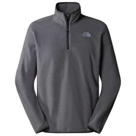 The North Face NF0A855W4HJ1 Gri M 100 Glacier 1/4 Zip Erkek Polar Sweatshirt