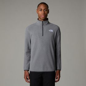 The North Face NF0A855W4HJ1 Gri M 100 Glacier 1/4 Zip Erkek Polar Sweatshirt