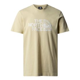 The North Face NF0A87NX3X41 M S/S Woodcut Dome TEE Krem Erkek T-Shirt