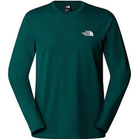 The North Face NF0A87QN6GI1 Yeşil M L/S Simple Dome Tee Erkek Günlük Uzun Kollu Tişört