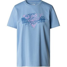 The North Face NF0A882UQEO1 W Foundation Traces Graphic Mavi Günlük Kadın T-Shirt