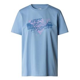 The North Face NF0A882UQEO1 W Foundation Traces Graphic Mavi Günlük Kadın T-Shirt