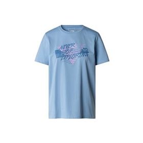 The North Face NF0A882UQEO1 W Foundation Traces Graphic Mavi Günlük Kadın T-Shirt