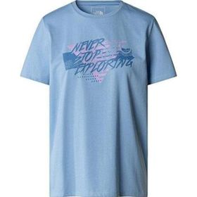 The North Face NF0A882UQEO1 W Foundation Traces Graphic Mavi Günlük Kadın T-Shirt