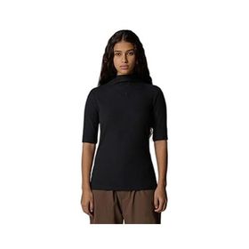 The North Face NF0A89C3JK31 Siyah W S/s Mock Neck Slim Tee Kadın Outdoor Tişörtü