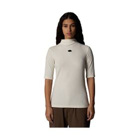 The North Face NF0A89C3QLI1 Beyaz W S/s Mock Neck Slim Tee Kadın Outdoor Tişörtü