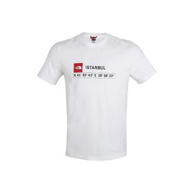 The North Face NF0A8B4KFN41 M S/S Gps Tee İstanbul Beyaz Erkek T-shirt