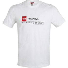 The North Face NF0A8B4KFN41 M S/S Gps Tee İstanbul Beyaz Erkek T-shirt