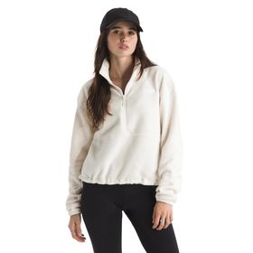 The North Face NF0A8D2CQLI1 Beyaz Glacier Fleece 1/2 Zip Short Kadın Outdoor Polar