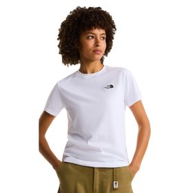 The North Face NF0A8FX7FN41 Beyaz W Evolution Simple Dome Slm Kadın Outdoor Tişörtü