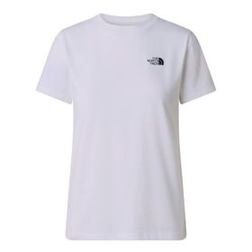 The North Face NF0A8FX7FN41 Beyaz W Evolution Simple Dome Slm Kadın Outdoor Tişörtü