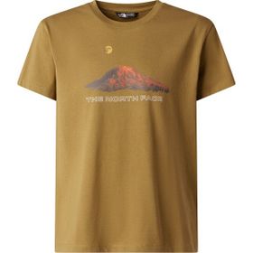 The North Face NF0A8G1U2EL1 B Mountain Night Relaxed Ss Tee Sarı Genç Tişört