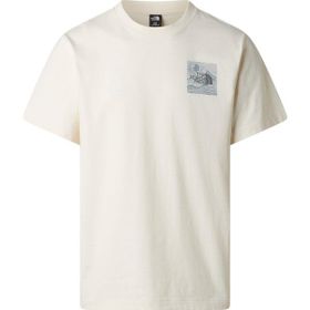 The North Face NF0A8GB1QLI1 M Mountaın Escape Relaxed Short Sleeve T Beyaz Erkek Tişört