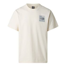 The North Face NF0A8GB1QLI1 M Mountaın Escape Relaxed Short Sleeve T Beyaz Erkek Tişört