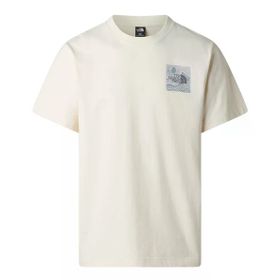 The North Face NF0A8GB1QLI1 M Mountaın Escape Relaxed Short Sleeve T Beyaz Erkek Tişört