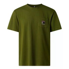 The North Face Nf0a8guubrı1 M Mountaın Logo Rlx Ss Tee-Graphıc Erkek Tişört