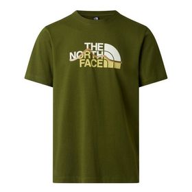 The North Face NF0A8GUXBRI1 M Mountaın Lıne Regular Short Sleeve Tee Yeşil Erkek Tişört