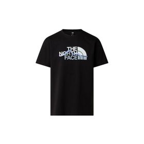 The North Face NF0A8GUXJK31 M Mountaın Lıne Regular Short Sleeve Tee Siyah Erkek Tişört