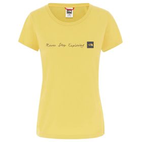 The North Face Sarı W Nvr Stp Exploring Tee Kadın Günlük Tişört