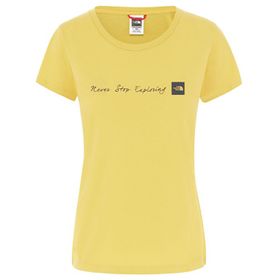 The North Face Sarı W Nvr Stp Exploring Tee Kadın Günlük Tişört