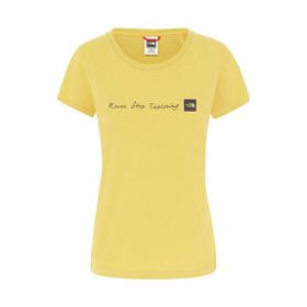 The North Face Sarı W Nvr Stp Exploring Tee Kadın Günlük Tişört