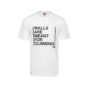 The North Face Walls Are For Climbing Beyaz Erkek T-shirt