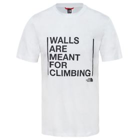 The North Face Walls Are For Climbing Beyaz Erkek T-shirt