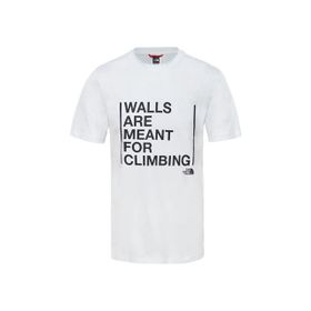 The North Face Walls Are For Climbing Beyaz Erkek T-shirt