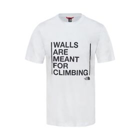 The North Face Walls Are For Climbing Beyaz Erkek T-shirt