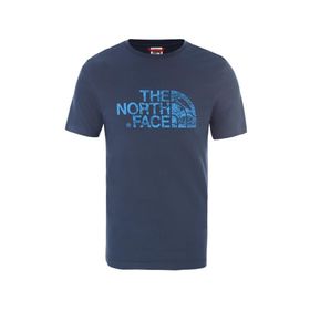 The North Face Woodcut Dome Mavi Erkek T-Shirt